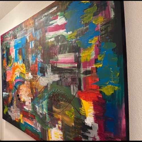 Abstrakte malerei kunst acryl - abstrakte,