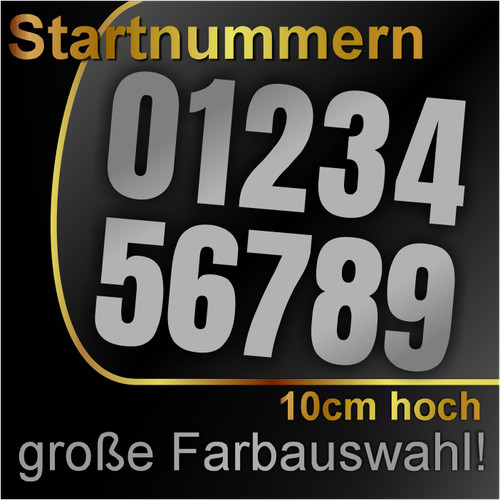 Startnummer zahlen aufkleber - startnummer,