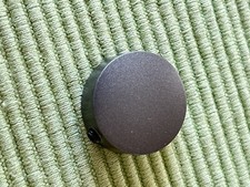 2 Vorhang/Gardinenstangen-Deko-Endstücke rund, Stahl/EisenSilber D 2,5 cm