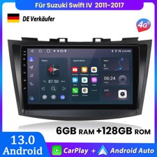6+128GB Carplay Autoradio Für Suzuki Swift IV 2011-2017 Android 13 GPS NAVI DAB+
