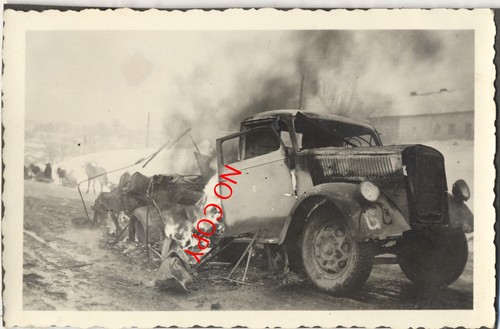 Foto wehrmacht brennender - wehrmacht, lkw