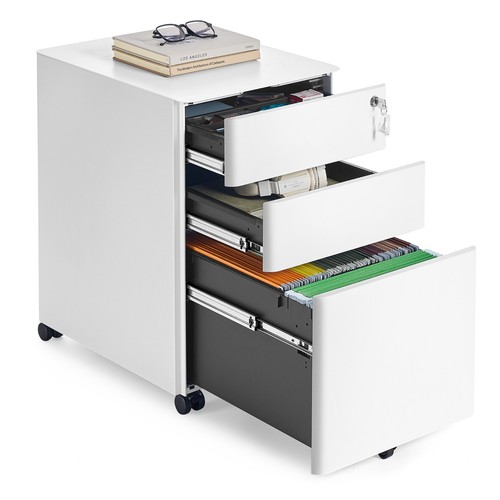 Songmics rollcontainer mit - rollcontainer, 3