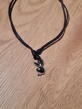 Playboy Kette - Metall - schwarz - größenverstellbar - Vintage Design -Halskette