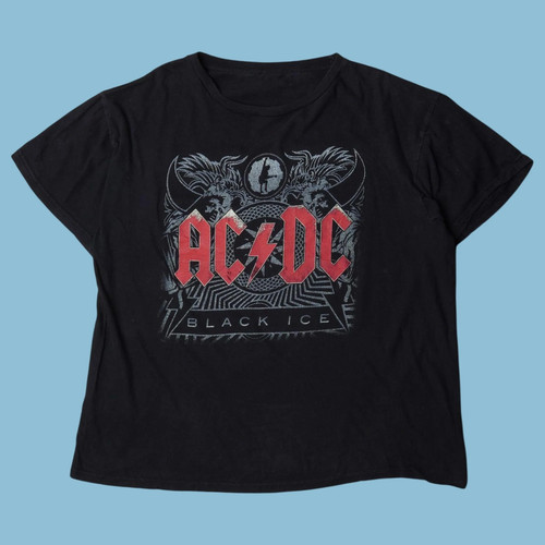 Vintage acdc black ice shirt - vintage,
