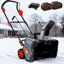 Akku Schneefräse Elektro Schneefräse Schneeschieber 1000W mit Akku & Ladegerät