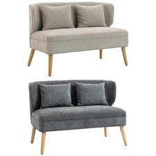 HOMCOM Sofa 2 Sitzer kleine
