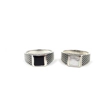 925 Silber Herren Ring Onyx