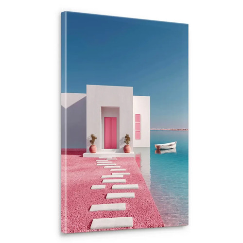 Architektur meer leinwand bild - leinwand,