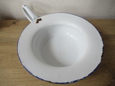 Alte Emaille Bettpfanne Schieber DDR Nachttopf Vintage