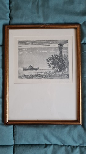 Altes bild leuchtturm und - leuchtturm,