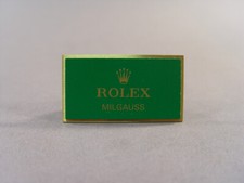 138301: Rolex Milgauss Original Vitrinen Display, Aufsteller, Schild