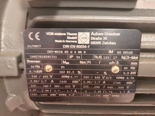 Vem motor ie3 - ie3-w41r, 80