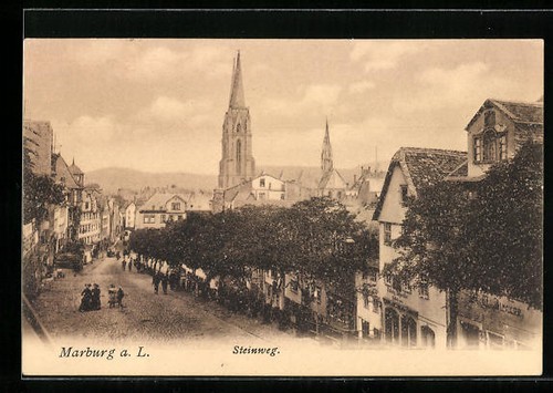 Marburg der steinweg - a.,