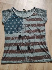 T-shirt Gr. L Amerika Flagge ´let´s run away´