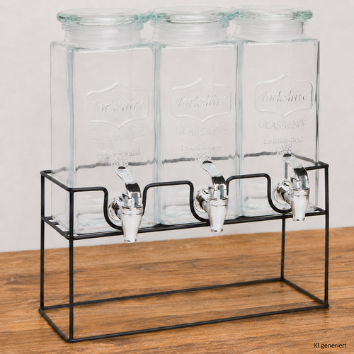 Getränkespender 3x1 mit - getränkespender, 3x1,5l
