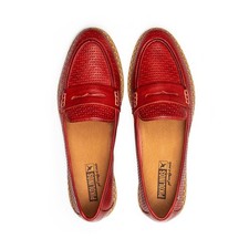 Pikolinos, Mokassin / Merida,  gestanztes Leder, rot Koralle 42