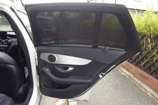 2 Stück Set Sonnenschutz Fliegengitter Autofenster Netz Mercedes C-Klasse