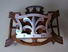 Briefhalter aus Holz - antik -