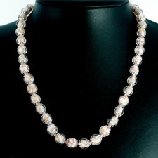 Murano Glas Halskette hellrosa