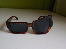 Sonnenbrille Leopard Asymmetrisch Winking Cat Eye Designer Men Women unisex leo