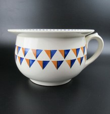 Badonviller Keramik Nachttopf Nancy France Art Deco Chamber Pot Pisspott RAR