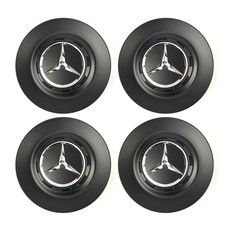 4x Mercedes AMG Nabendeckel Deckel A0004002200 9283 MATTSCHWARZ