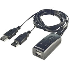 LINDY 2 Port USB KM Switch 2 Port Tastatur-/Maus-Umschalter