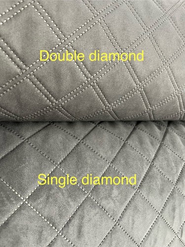 Wildleder diamant gesteppt - wildleder,