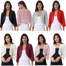 Damen Chiffon Bolero Festlich