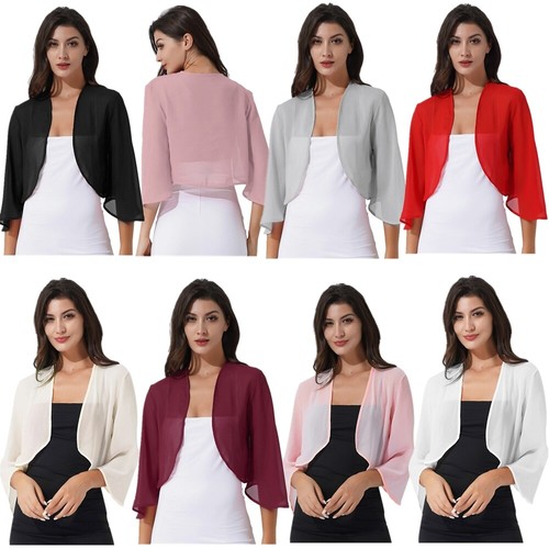 Damen chiffon bolero festlich - damen,