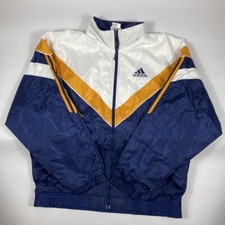 Adidas Jacke Trainingsjacke Gr D8 1XL Vintage Sportjacke blau orange weiß