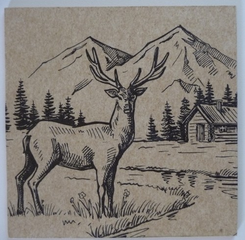 Deko hdf natur tiere hirsch - deko,