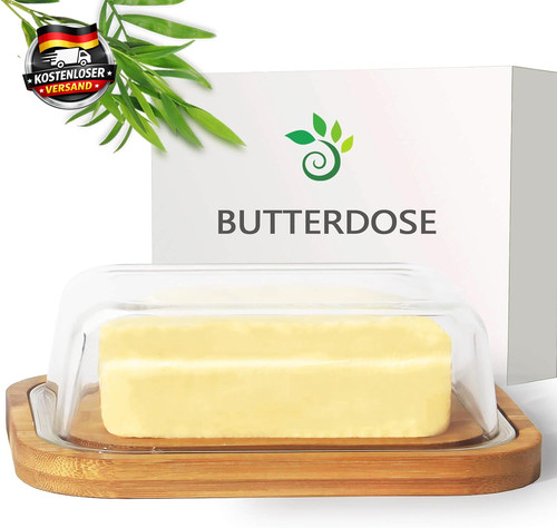Butterdose glas bambus 250g - butterdose,