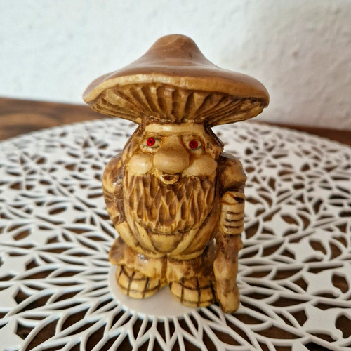 Holzfigur wichtel zwerg gnom - wichtel,