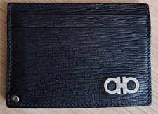 Kleine Herren Geldbörse Kartenetui, Kartenhalter, Salvatore Ferragamo, 11 x 8 cm