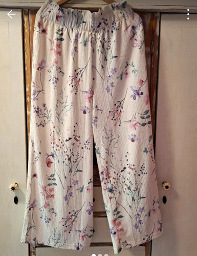 Damen palazzohose musselin - palazzohose, xl