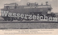 Orig. Foto Lok Nr. 1347 K. Sächs. Sts. E.B. (4798)