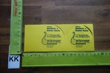 Alter Aufkleber Reiseveranstalter Reisebüro WIKINGER REISEN Hagen