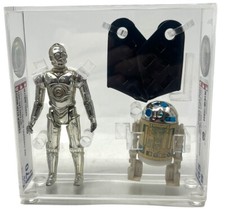 R2D2 + C3PO -Kenner Star Wars LFL AFE grading 1981/82 AFA UKG -INKgrafiX TOYS A1