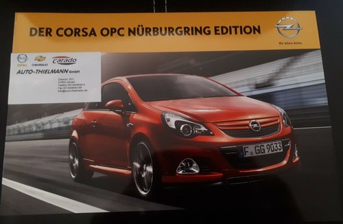 Prospekt vom opel - prospekt, corsa