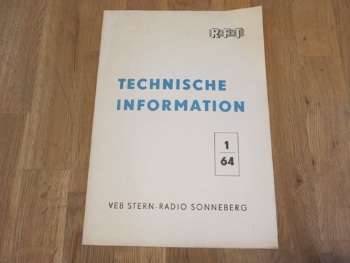 Ddr technische information - technische,