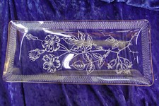 alte Kuchenplatte Gebäckplatte Baumstammplatte Servierplatte Goldrand dünnes Gla