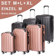 Reisekoffer Hartschalenkoffer Trolley | Einzelkoffer (M) oder 3-Teiliges Set