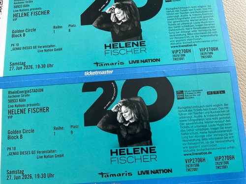 Vip tickets 1 reihe - +++,