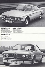 BMW 2002 02 Turbo Cabrio E3 3.0 CSL Coupe E9 E12 Prospekt Brochure Original AF