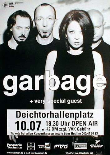 Garbage konzertplakat von - garbage,