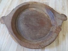 Holzschale Unikat handgemacht Indien Chapati  53 x 39 cm