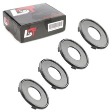 4x Nabendeckel Felgendeckel Naben Abdeckung Schwarz ø 70mm für AUDI TT 8J 8N FV