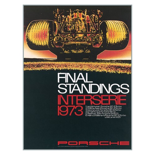 Porsche 1973 rennplakat - rennplakat, |