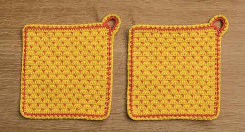 Topflappen handarbeit - topflappen,